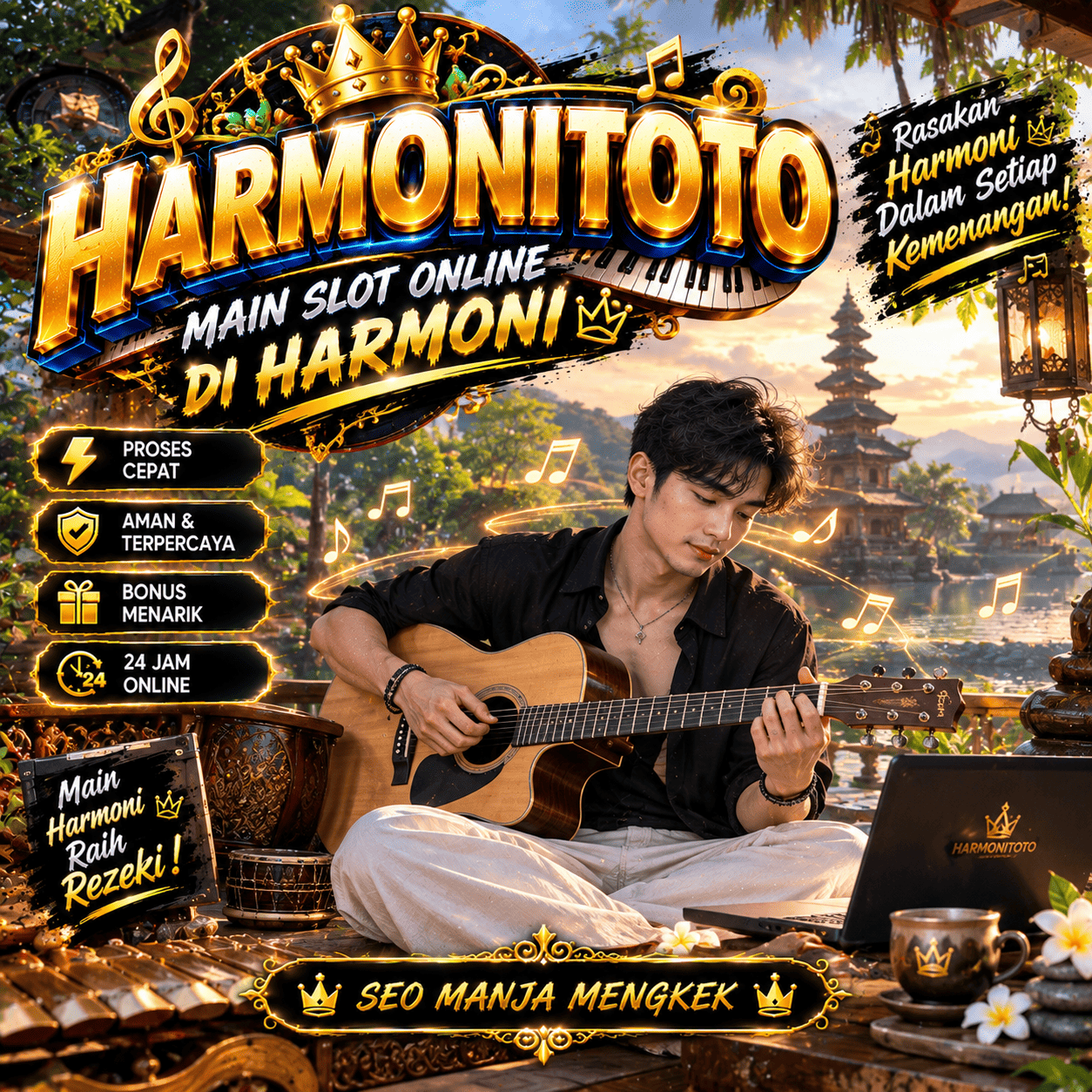 Banner HARMONITOTO Cyber Blue